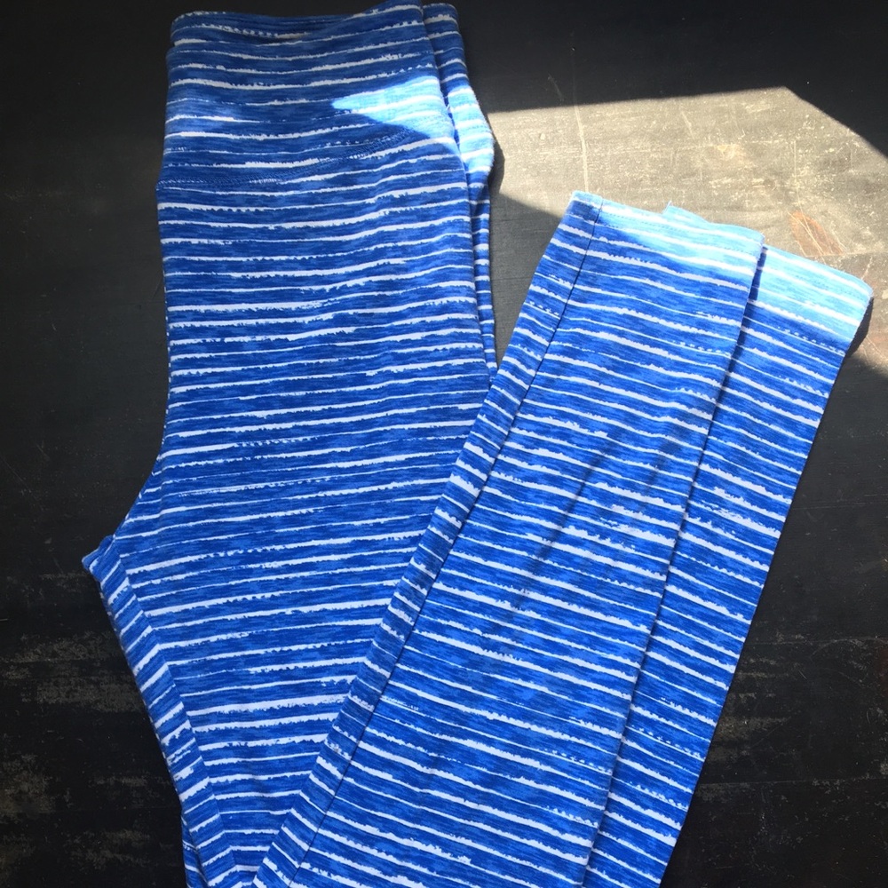 Blue striped SO Yoga pants